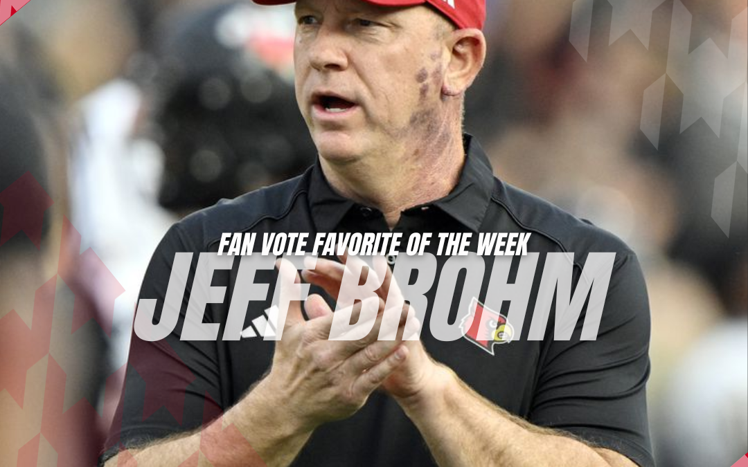 Louisville Head Coach Jeff Brohm named Bear Bryant Awards Fan Vote Coach of the Week