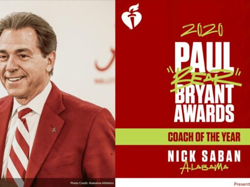 nick saban is american heart associations pual bear bryant coach of the year